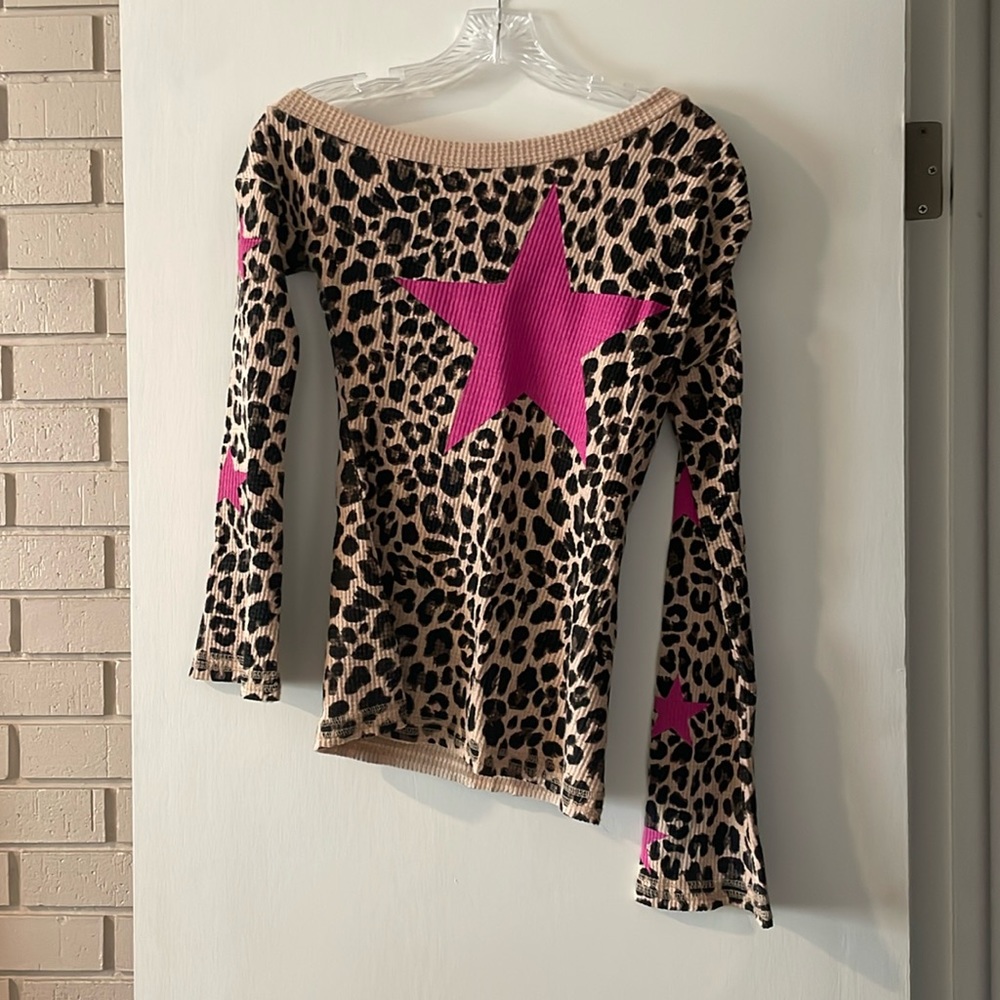 Chaser one shoulder bell sleeve top